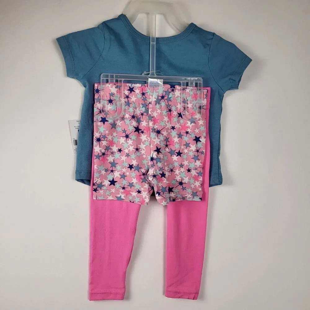 4 12 Months Girls 2-3 Pc Outfits Disney Minnie‎ Mouse Princess Mermaid Unicorns